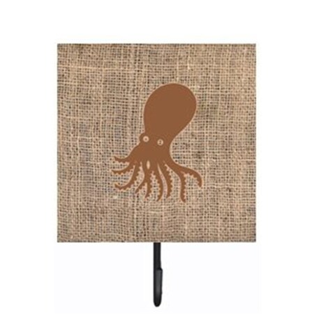 Micasa Octopus Burlap and Brown Leash Or Key Holder MI757860